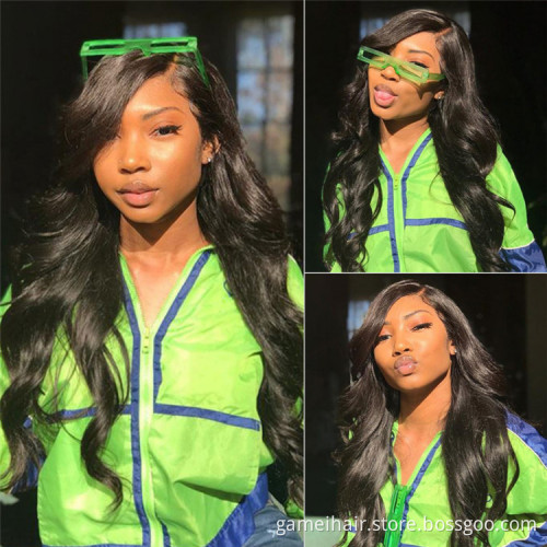 Cheap Raw Brazilian Virgin Human Hair Hd Full 360 Lace Wig Cuticle Aligned Body Wave Transparent Lace Wig For Black Women